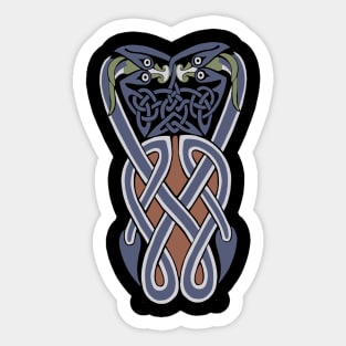 Book of Kells Knot Work, Celtic Knot Serpents Sticker